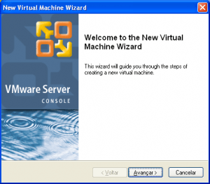 Criação da VM - Tela Inicial