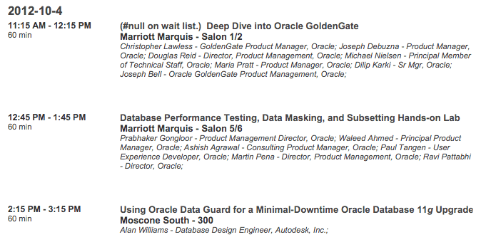 OOW - 04 de Outubro de 2012